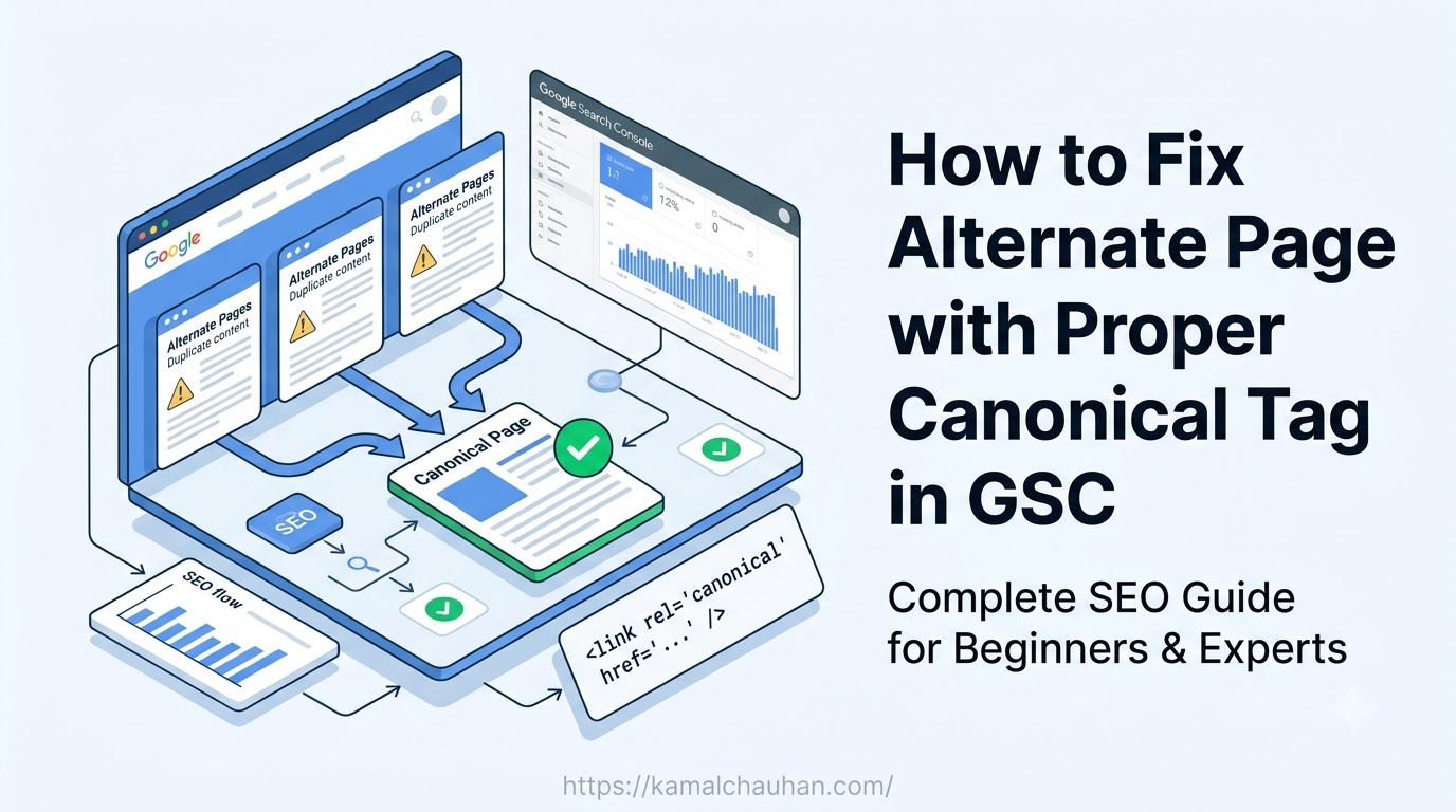 Alternate Page with Proper Canonical Tag